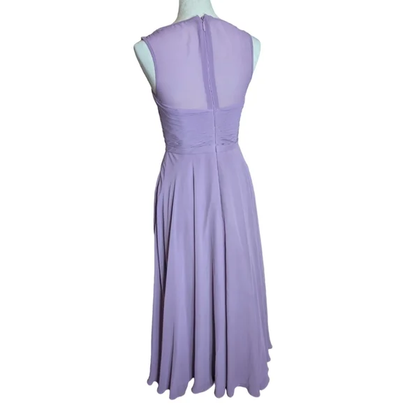 Azazie Women's Size S Lavender Maxi Bridesmaid Dress - Picture 2 of 10